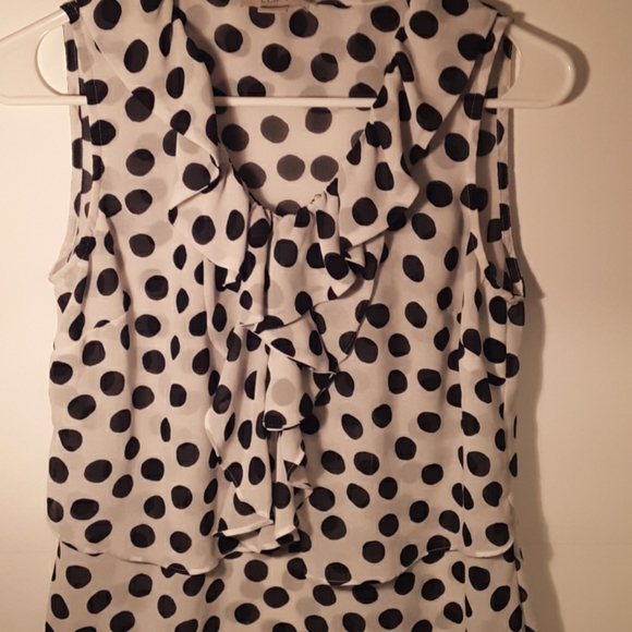 Loft by Anne Taylor ruffle neck blouse - Picture 2 of 6